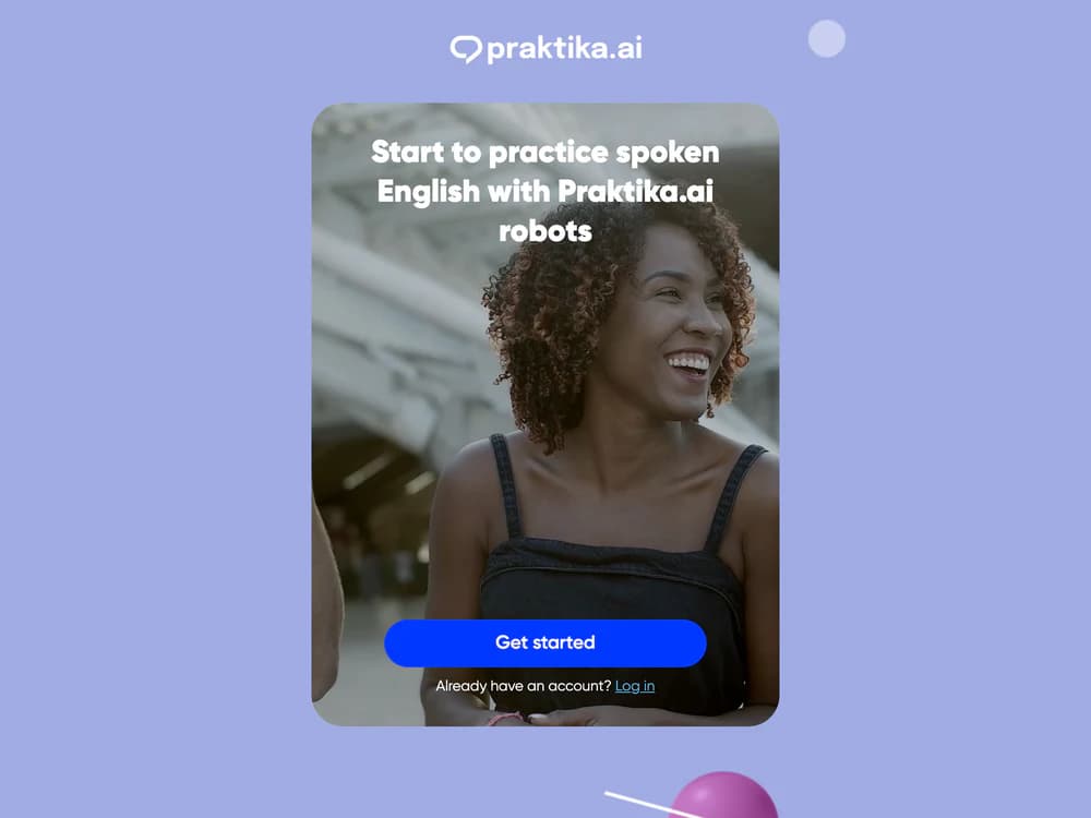 Praktika product interface, view 1